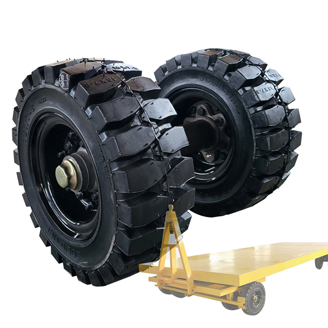 Solid Tire with Axle